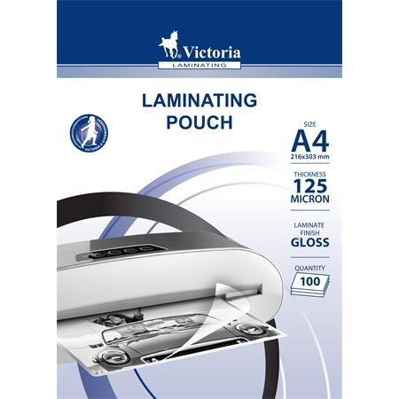 Victoria meleglamináló fólia, 125 mikron, A4, fényes (ILKVF1254) (ILKVF1254)