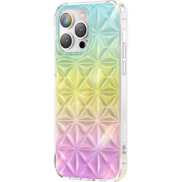 Kingxbar Miya Sorozat Tok iPhone 14 Hátlap Szivárványos Hátlapi Tok