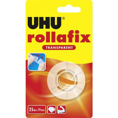 Самозалепваща лента Rolafix, Uhu, 19мм, 25м, Прозрачна