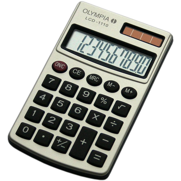 Olympia Taschenrechner LCD-1110 silber