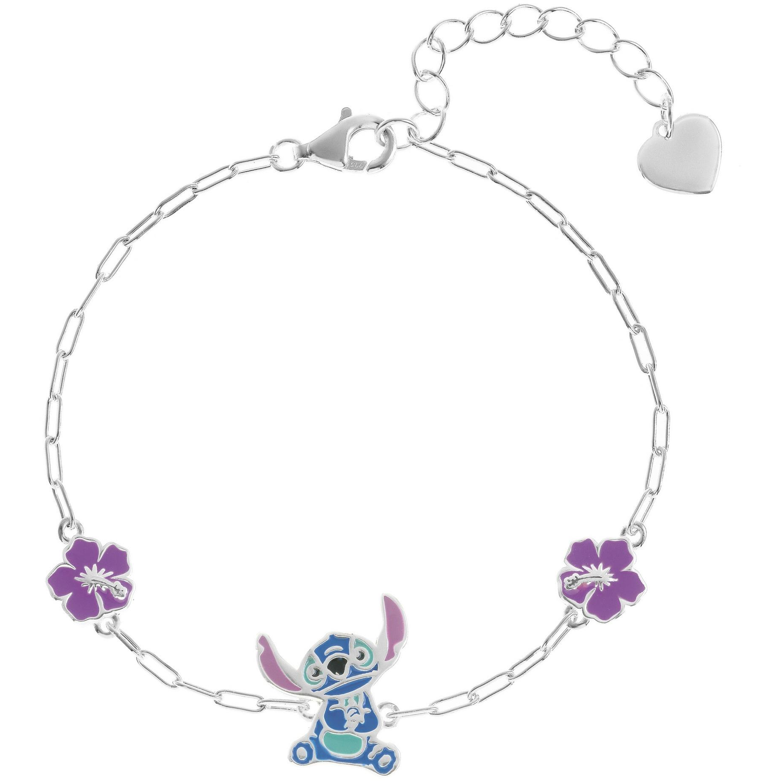 Disney Lilo &amp; Stitch BS00095SL-65.CS (Ag 925/1000, 5 g) karkötő, gyermek, ezüst (BS00095SL-65.CS)