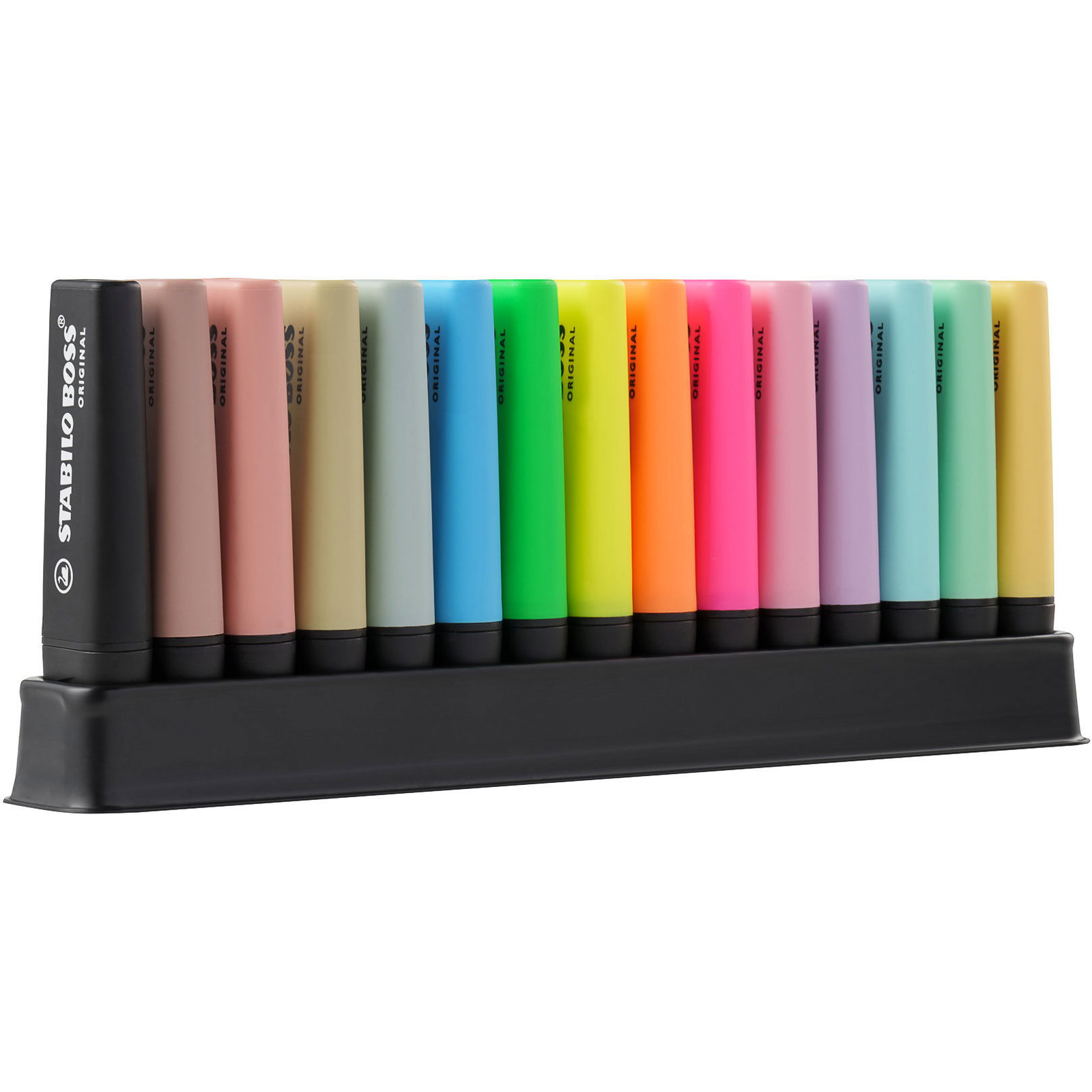 STABILO BOSS ORIGINAL szövegkiemelő 15 db (neon + pasztell + natúr) (4006381609159)