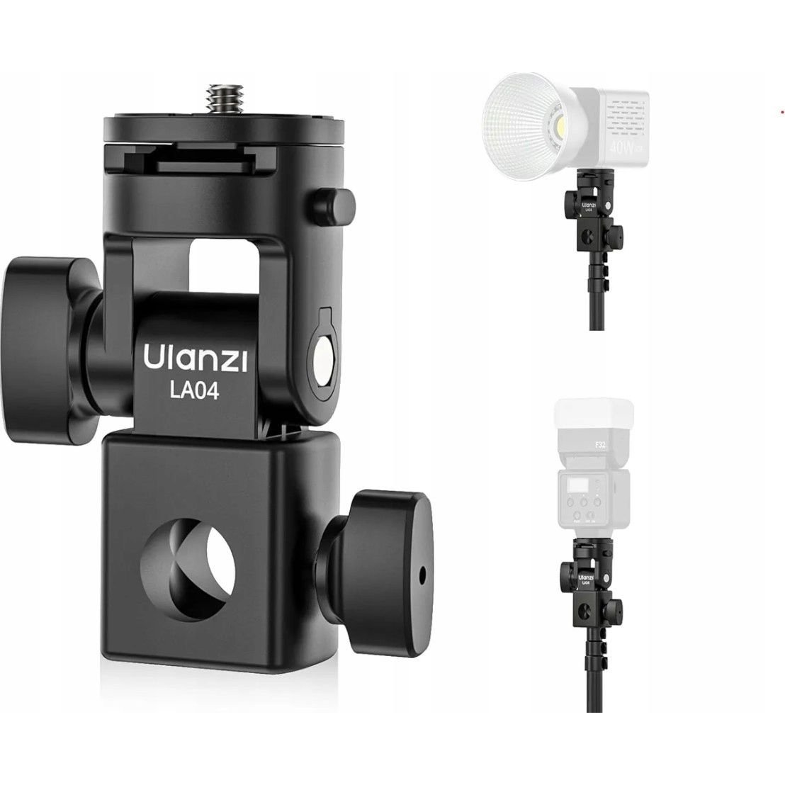 Ulanzi LA04 adapter lámpaállványhoz (vakupapucs, 1/4" menet) (SB9806)