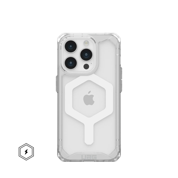 Carcasa UAG Plyo MagSafe compatibila cu iPhone 15 Pro Ice/White