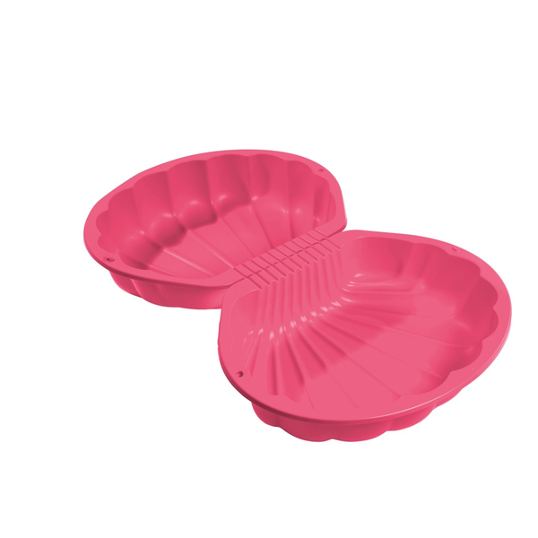 Smoby Kétrészes kagyló alakú homokozó 74x88x21 cm - Rózsaszín