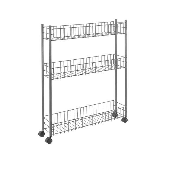 Metaltex Fino-3 gurulós tároló - Szürke