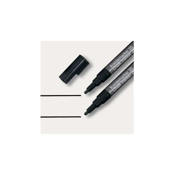 Křídový popisovač černý Sigel 1 ks