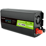 Green Cell KFZ Spannungswandler Power Inverter 12V > 230V 500W/1000W USB/Steckdose/Display Black