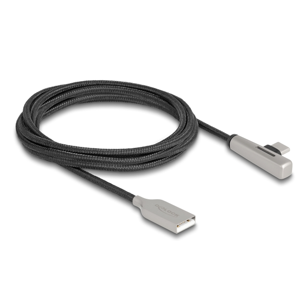 DELOCK USB 2.0 Kabel Typ-A St. zu USB Type-C St. 60 W 2 m