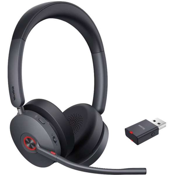 Yealink WH68 Bluetooth Hybrid MS Teams Call Center Sztereo Headset - Fekete