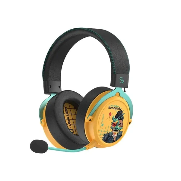 A4-Tech Bloody MR595 Renegade Sunset vezeték nélküli fekete-sárga gamer headset (A4TSLU47750)