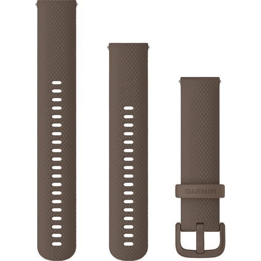 GARMIN Vívomove Sport óraszíj 20 mm szilikon kakaóbarna (Quick Release)