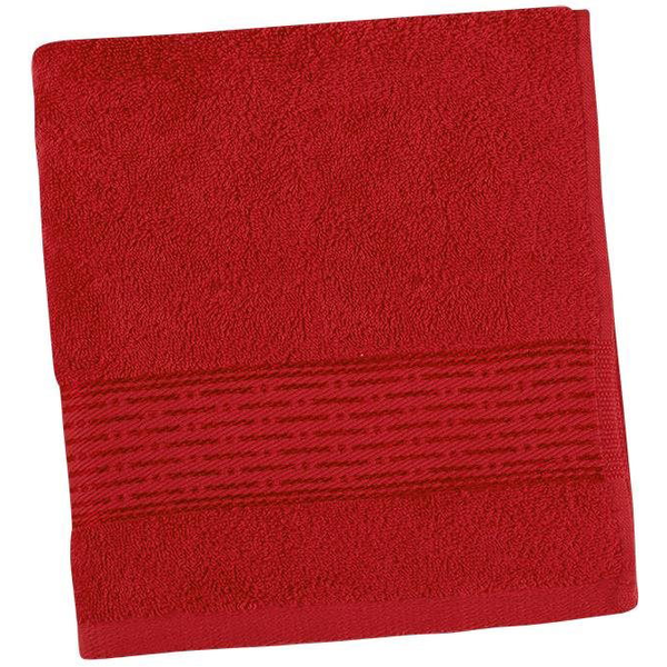 Bellatex Terry Collection Stripe - Towel 16/14 - 50 × 100 cm - red