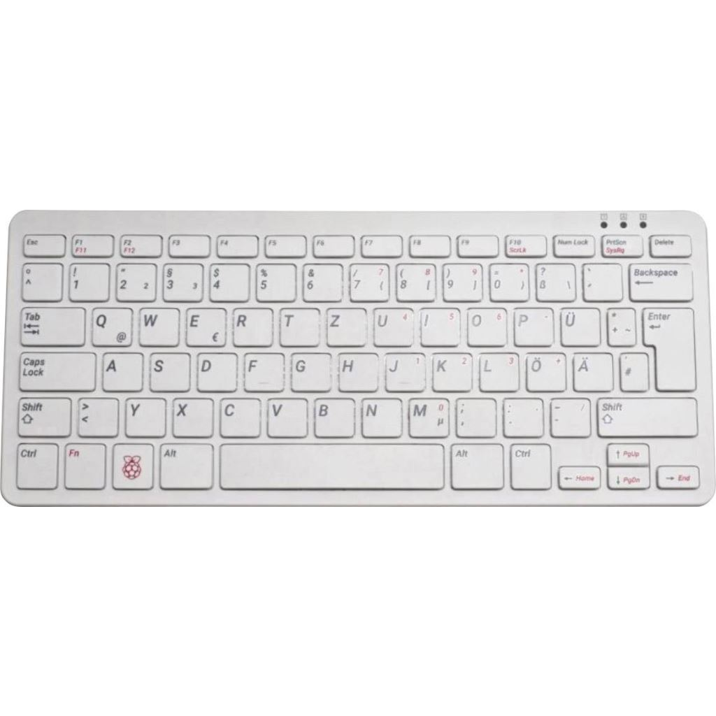 Raspberry Pi német billentyűzet fehér-piros (RB-TASTA01W) (RB-TASTA01W)