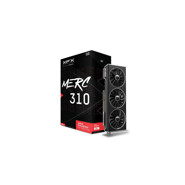 Видео карта XFX AMD Video Card RX-7900XTX Speedster MERC310 BLACK 24GB GDDR6 384bit, 2615 MHz / Gbps, 3 x DP, 1 x HDMI, 3 fan, 2 slot RX-79XMERCB9