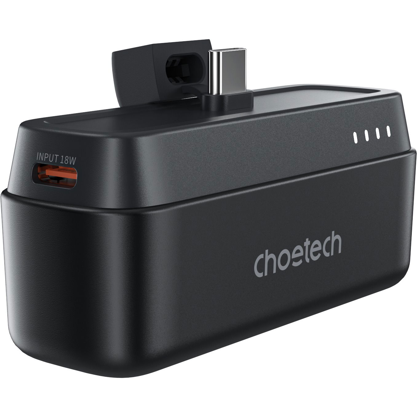 ChoeTech PD20W 5000mAh Power Bank with Type C Plug black (B740-BK)