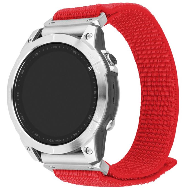 FIXED Nylon Sporty Strap Garmin QuickFit 22mm - piros