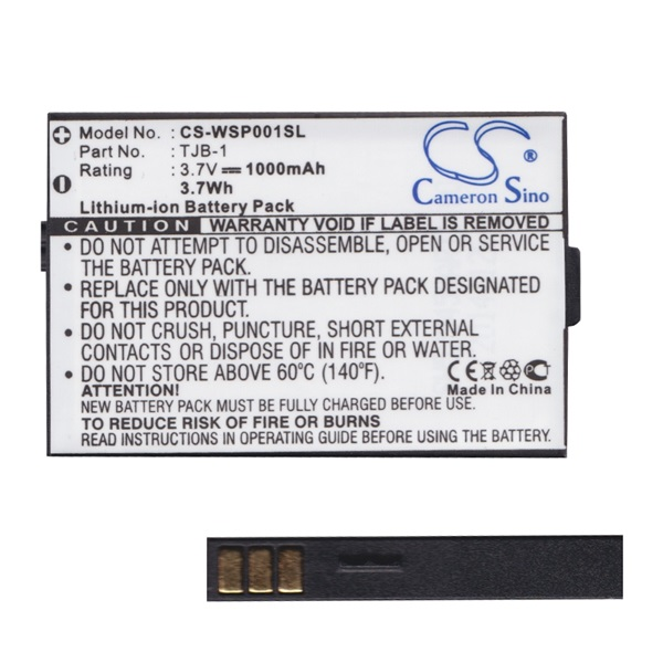 Cameron Sino akku 1000mAh LI-ION (TJB-1 kompatibilis) Binatone B200/B220/SpeakEasy Mobile Plus (CS-WSP001SL)
