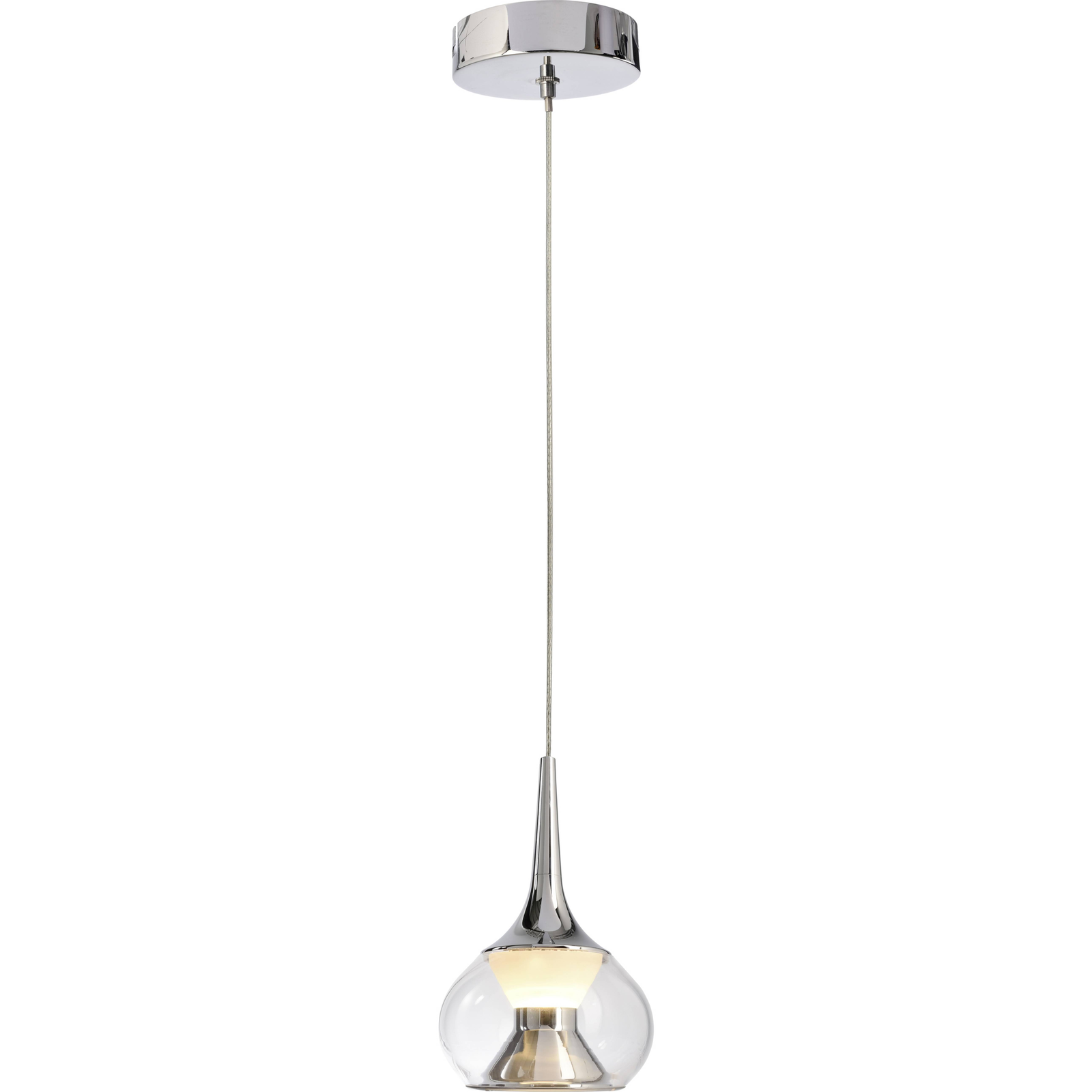 Deko Light Elena LED-es függőlámpa LED Fixen beépített LED-es EEK: G (A - G) 5.4 W Színtelen (342087) (342087)