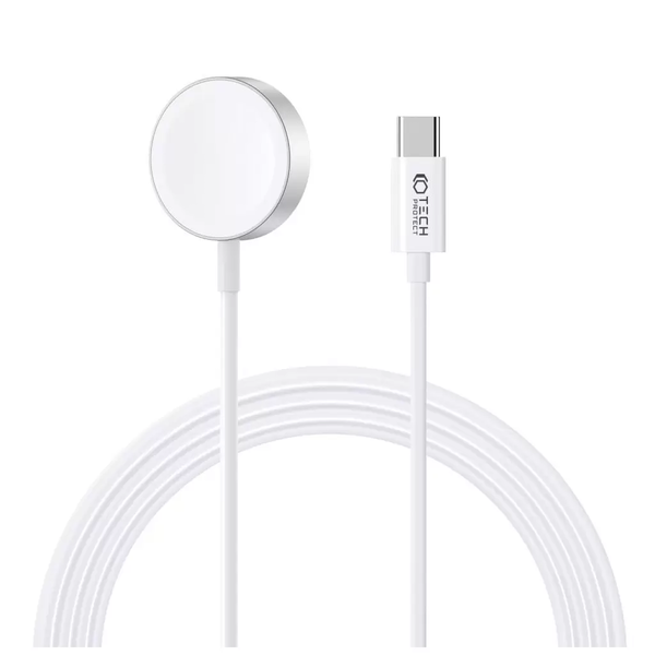 Incarcator, Tech-Protect, UltraBoost, Pentru Apple Watch cu conector de tip C, alb