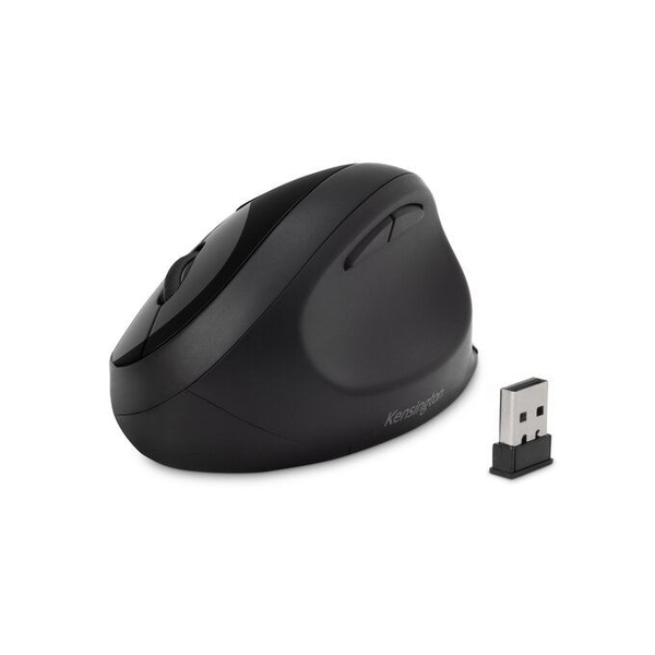 Mouse wireless Kensington Pro Fit Ergo, pentru dreptaci, 1600 DPI, negru