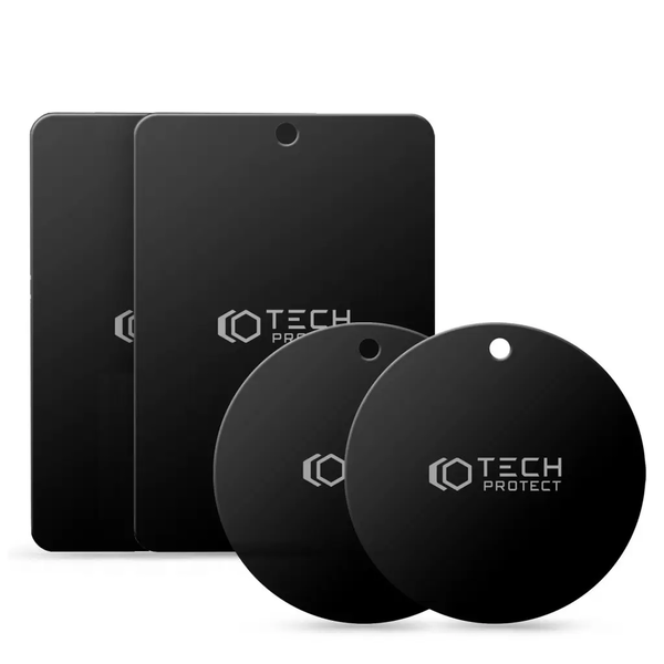 Magnet de fixare, TECH-PROTECT, din 4 piese, Negru