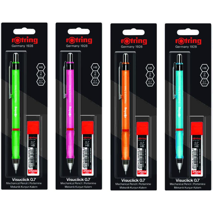 Rotring Visuclick 0.7 mm Nyomósirón - Narancssárga (2102713)