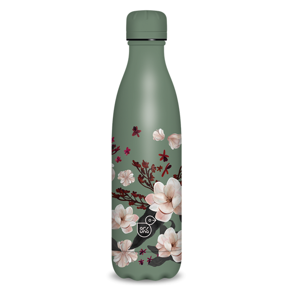Ars Una Flowery Pink 24 Dupla falú Termosz kulacs 500ml - Rózsaszín virág mintás