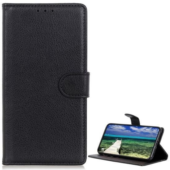 Gigapack Samsung Galaxy S24 FE (SM-S721) bőr hatású prémium fliptok fekete (GP-161695) (GP-161695)