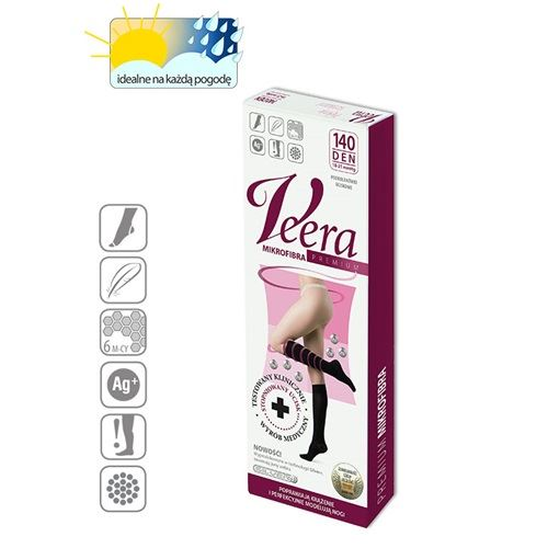 Veera mikroszálas térdharisnya 140 DEN fekete 1-2 (GYEKMT140F1) (GYEKMT140F1)