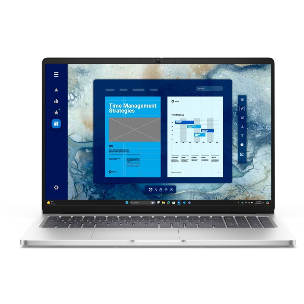 Dell Pro 16 PC16250 notebook FHD+ W11ProMUI Cu7 255U 5.2GHz 16GB 512GB UHD (PC16250-13) (PC16250-13)