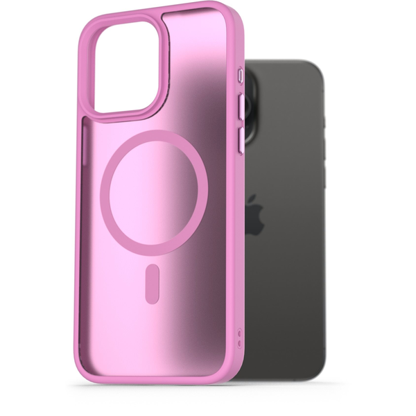 AlzaGuard Matte Case Compatible with Magsafe iPhone 15 Pro Max levendula-rózsaszín tok
