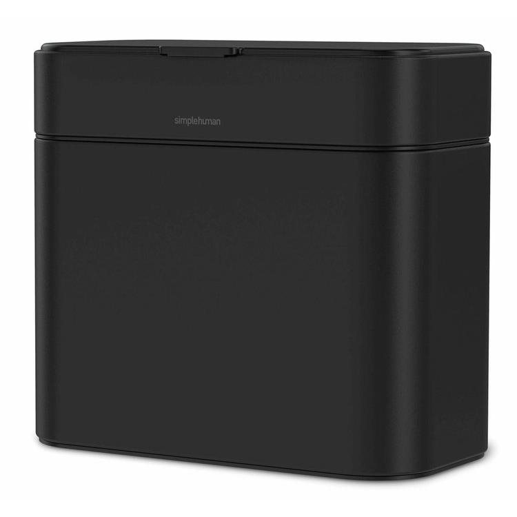 Simplehuman Komposztálható konyhai hulladékgyűjtő szemetes, 4 l, matt fekete acél (CW1647)