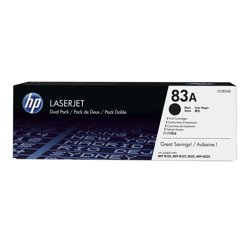 HP CF283AD 2-pack fekete toner (83A) (CF283AD)