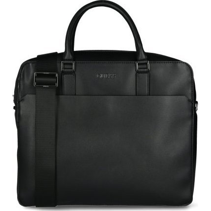 Guess, Scala, Ecological leather, Textile Briefcase, Computer, Black, 36 x 29 x 9 cm, For Men For Men