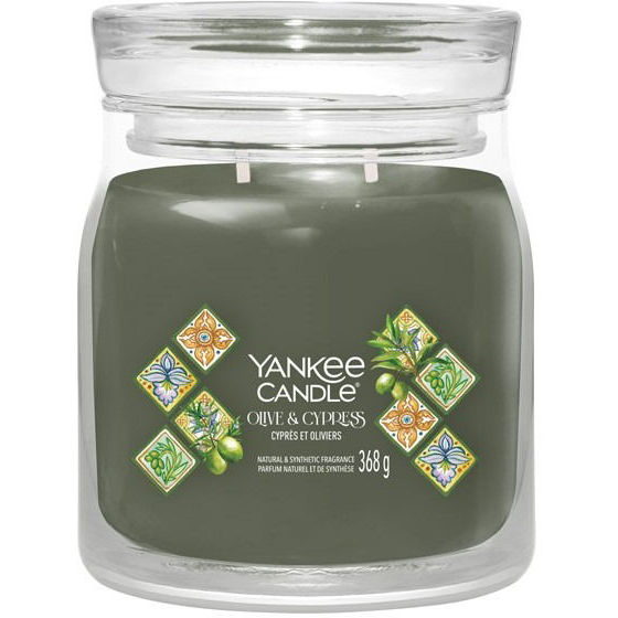 YANKEE CANDLE Olive and Cypress 368g (5038581164243)