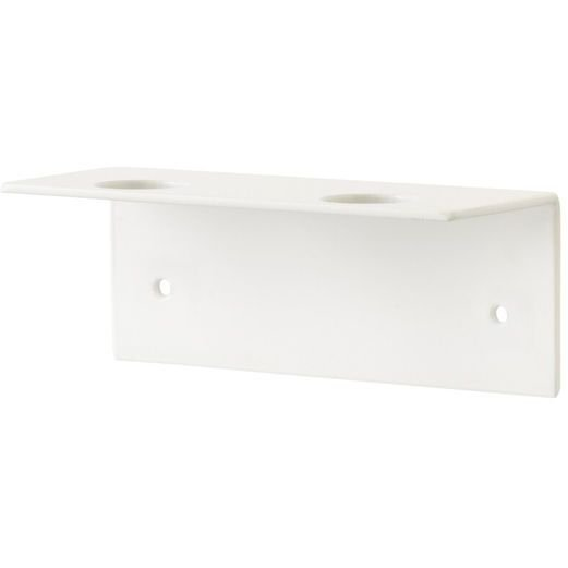 Dozownik do mydła NAGA Uchwyt na mydło na ścianę biały 2 butelki Biały 16x6x6mm (2szt)