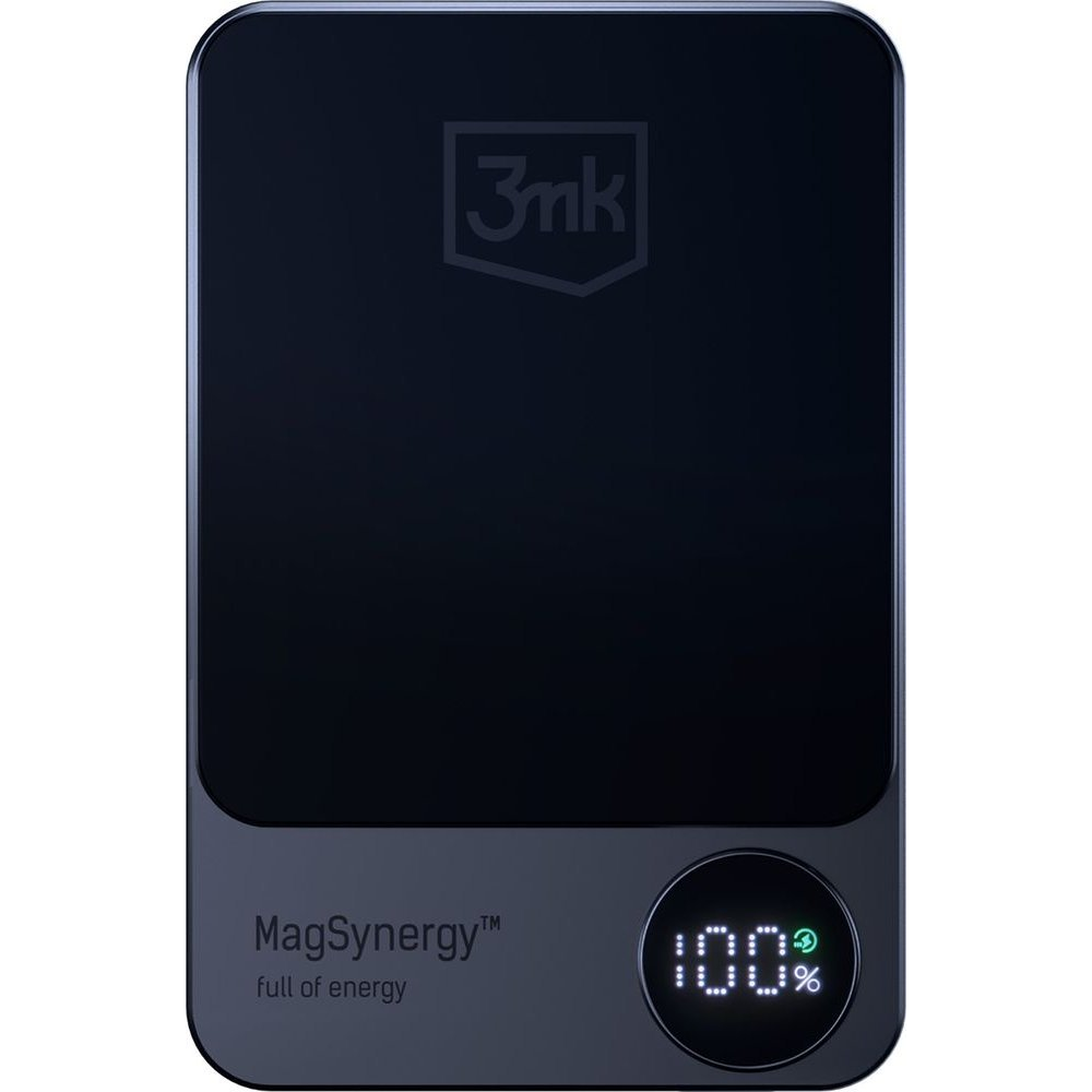 3MK MagSynergy Lítium-polimer (LiPo) 5000 mAh Vezeték nélkül tölthető Fekete (5903108552486)