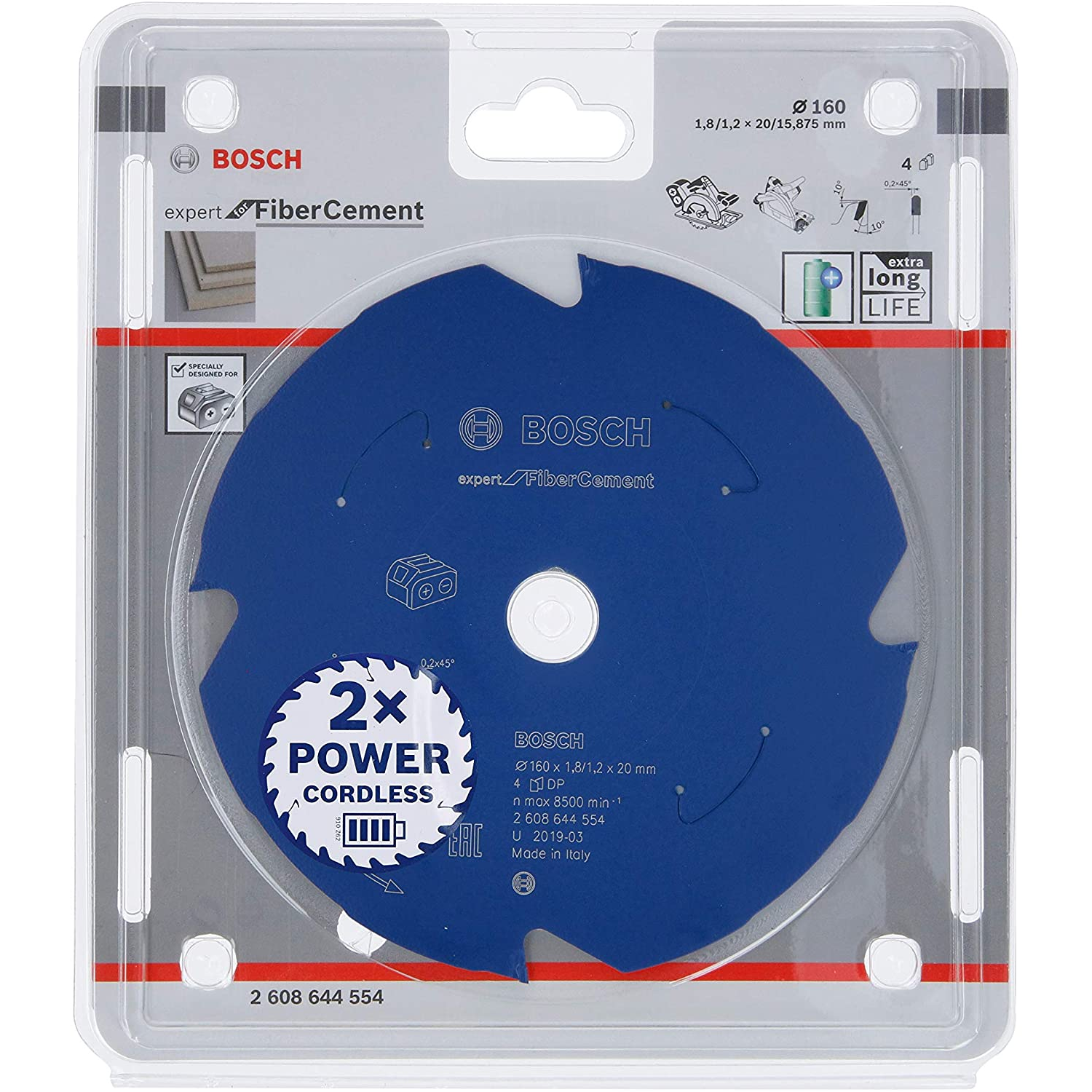 Bosch Expert for Fibre Cement 160mm Körfűrészlap (2608644554)