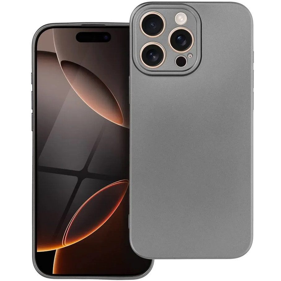 ZONE Metallic Case tok Xiaomi Redmi Note 14 4G (Global) csillogó szürke (5903396383427)