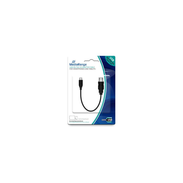 MediaRange MRCS168 kabel USB 0,2 m Micro-USB B USB A černý