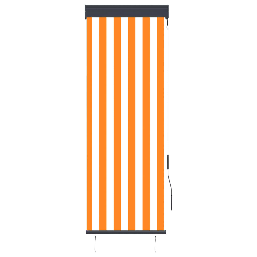 fehér és narancssárga kültéri roló 60 x 250 cm (145945)