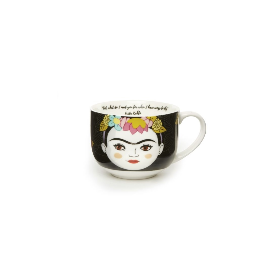 Kikkerland CU307 Frida Kahlo porcelán bögre 350ml - Mintás (CU307)