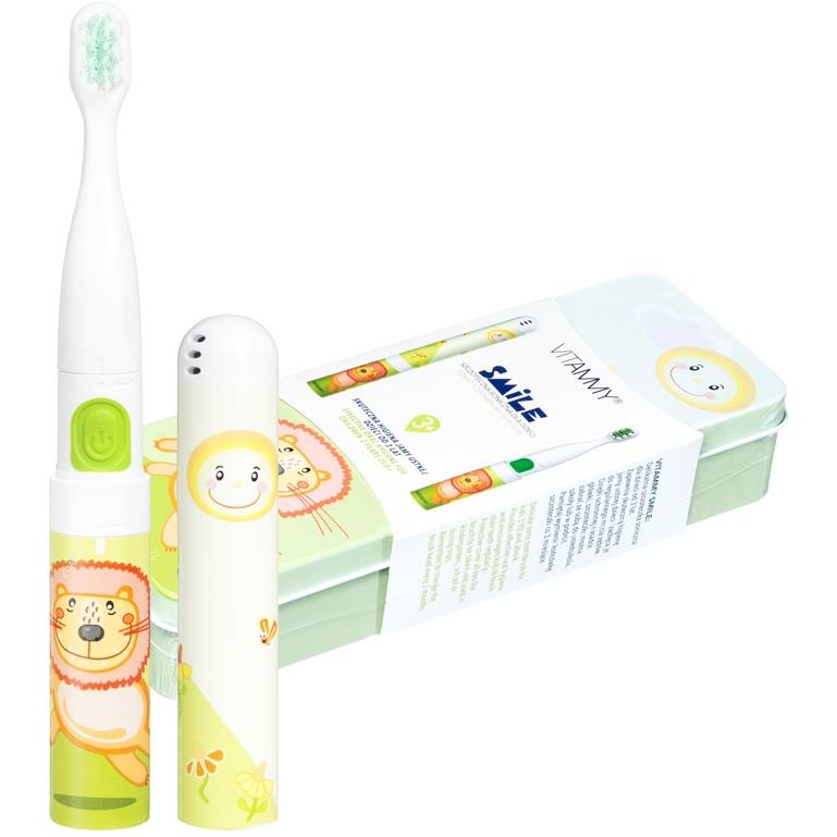 VITAMMY Smile Lion Elektromos Fogkefe Gyerekeknek Utazótokkal (5901793640150)
