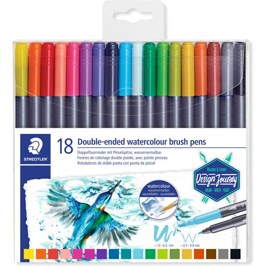 Staedtler Marsgraphic Duo 0,5-0,8/1,0-6,0 mm Tűfilc készlet - 18 szín (3001 TB18)