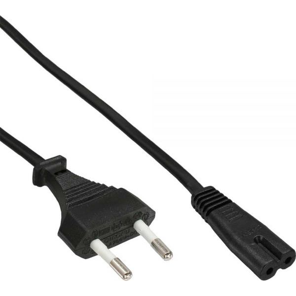 InLine 4043718114993 Stromkabel Schwarz 1 m Netzstecker Typ C C7-Koppler