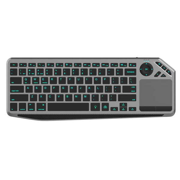 Tastatura dubla, Techly, RF Wireless/Bluetooth, USB A, Negru/Gri
