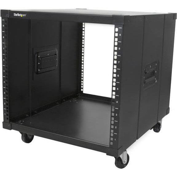 StarTech.com RK960CP stativ 9U Fritstående reol Sort