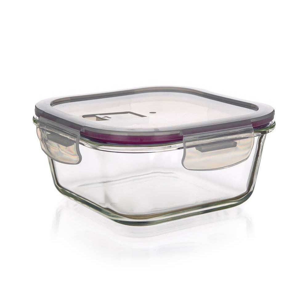 BANQUET LORA 300 ml fedővel, bordó, üveg (A19245)