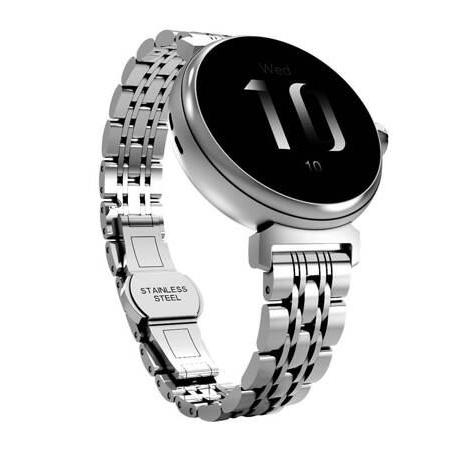 Hifuture Aura Reloj Inteligente Mujer, Pantalla Amoled De Acero Inoxidable De 1,04pulgadas, Monitor De Frecuencia Cardíaca, Resistente Al Agua Ip68 Smartwatch Para Android E Ios